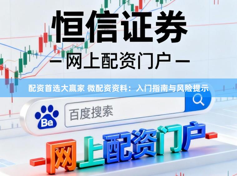 配资首选大赢家 微配资资料:入门指南与风险提示